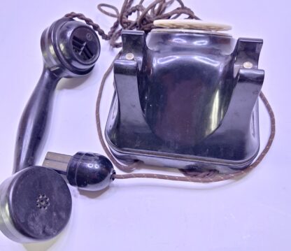 Bakelitový telefon černý- Bílý ciferník - Image 3
