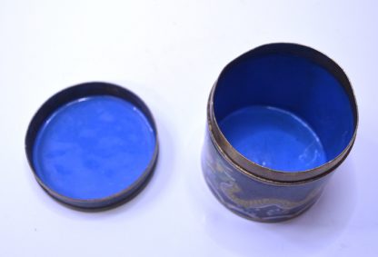 Stará smaltovaná Cloisonne dózička s draky - Image 4