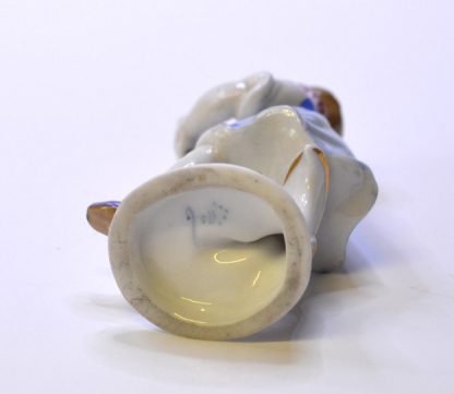 Stará porcelánová soška - Děvčátko s věnečkem na hlavě - Image 2