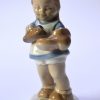 Stará porcelánová soška - Děvčátko s botou - DUX