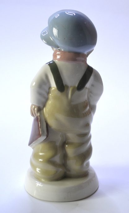 Stará porcelánová soška - chlapec s knihou - DUX - Image 2