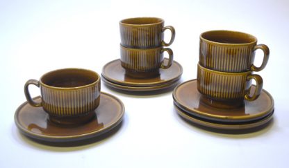 Retro keramické šálky VITRAL / 5 ša+po
