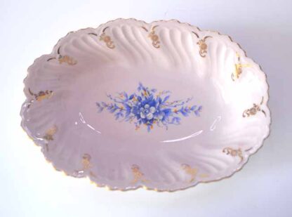 Růžový porcelán - oválná miska