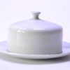 Porcelánová máselnička s víkem / kulatá