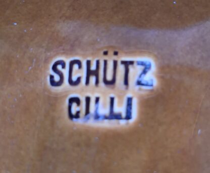 Starožitný závěsný talíř - Schütz Cilli - Hlava chlapce - Image 4