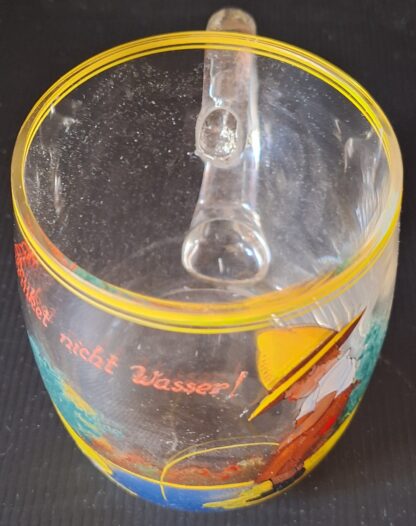 Starý malovaný půllitr - Tringet nicht Wasser (Nepijte vodu) - Image 3