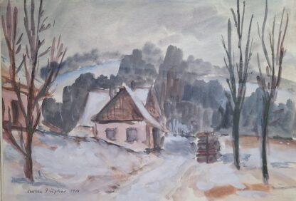 Dřímal Milan? - Zima (54x45cm)