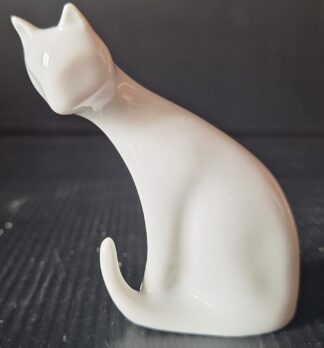 Porcelánová soška - Kočka - Jaroslav Ježek (7x7x3cm)