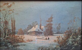 Zimní krajina - (32x23cm)