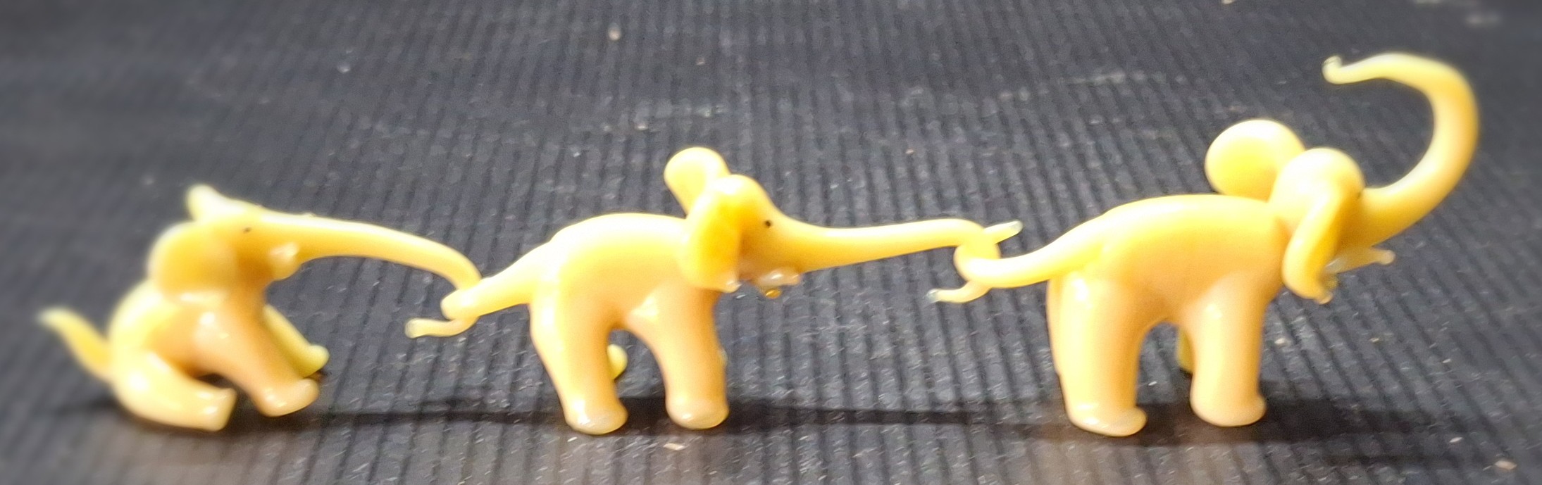 Skleněné figurky - Sloni - Brychta Jaroslav