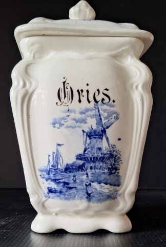 Stará chalupářská dóza velká - Dries - (v 21 cm x š 13 cm x d 13 cm)