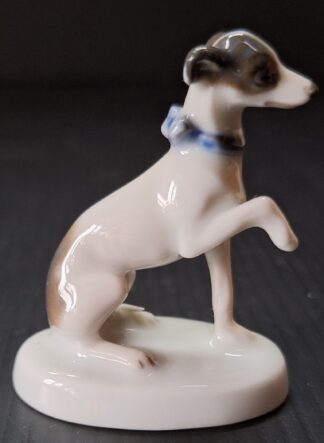 Figurka sedící pejsek - Rosenthal (V 6 cm, x d 5 cm)