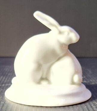 Soška / figurka - Dva zajíčci - Pirkenhammer Březová - (v 7 cm x Ø 8 cm)