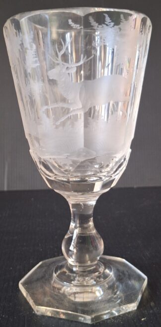 Broušená sklenice (v 16,5 cm, Ø 8 cm)