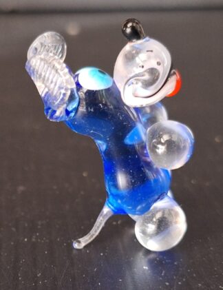 Miniaturní skleněná figurka psa - (5x3 cm) Jaroslav Brychta?