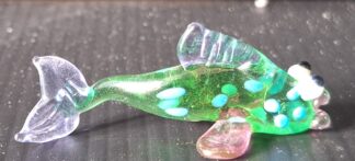 Miniaturní skleněná figurka ryby - (5x2 cm) Jaroslav Brychta?