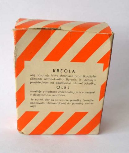 Retro krabička a lahvička - opalovací olej KREOLA - Image 2