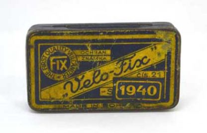 Plechová krabička - Velo-Fix 1940 Opravná souprava č.21