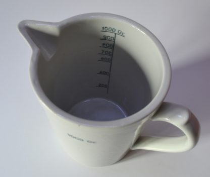 Stará lékárenská odměrka z porcelánu na 1 000 gramů - Image 2