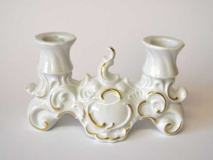 Starý porcelánový svícen nízký - WALLENDORF