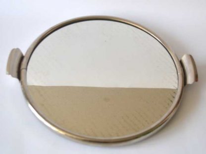 Kulatý zrcadlový tác Art deco