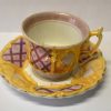 Porcelánový šálek s podšálkem 1850-1899 zn. Aich Doubí u KV